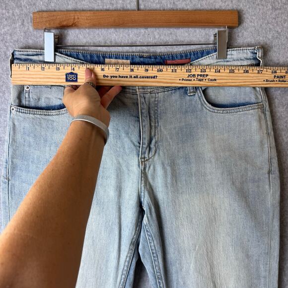 Anthropologie Pilcro Boyfriend Jeans Womens 29 Straight Leg Boho Grunge Stretch - Picture 12 of 16